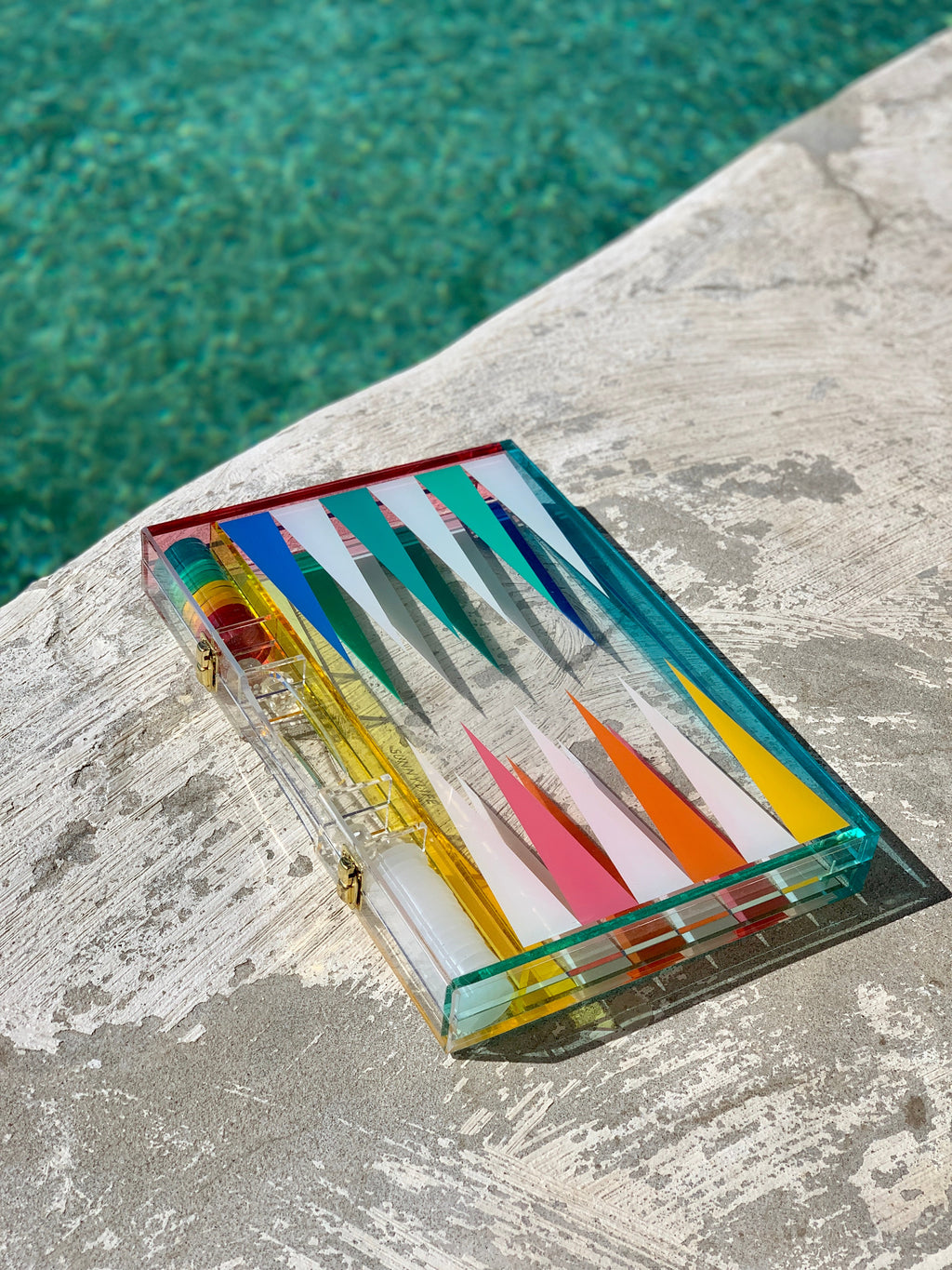 Jeu De Société Backgammon En Lucite