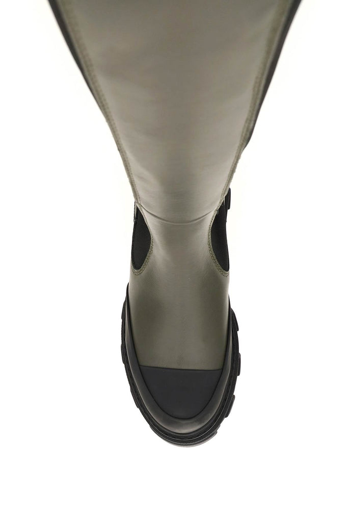 Ganni - Chelsea Ganni Leather Chelsea Boots