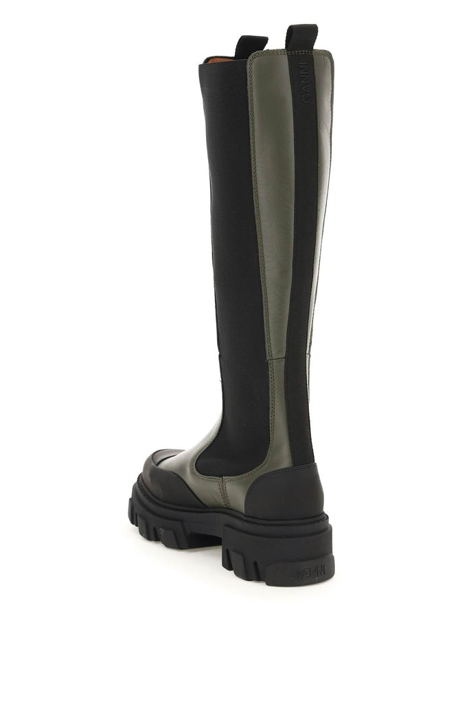 Ganni - Chelsea Ganni Leather Chelsea Boots