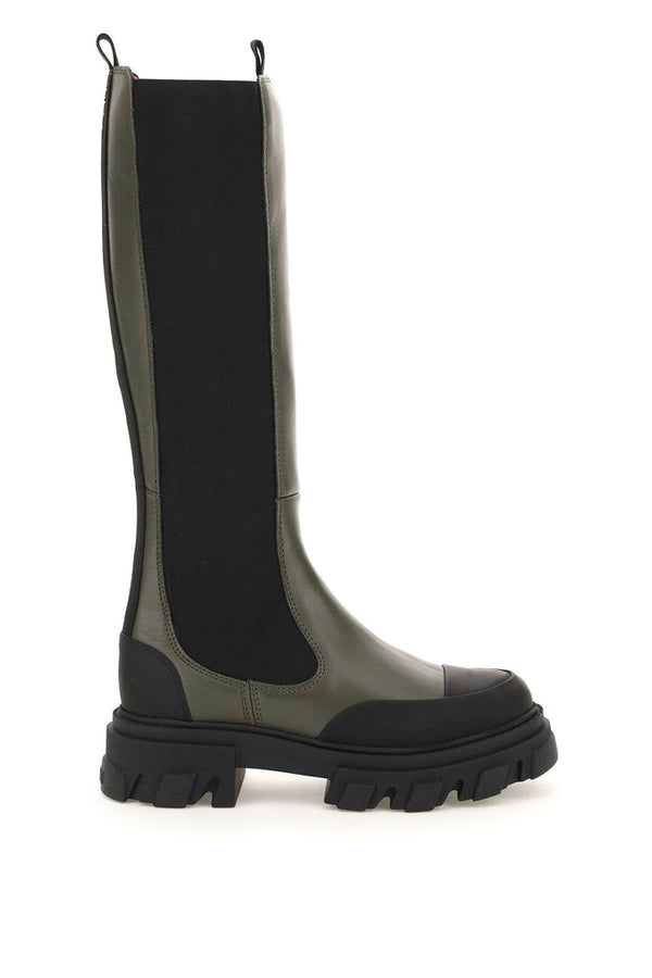 Ganni - Chelsea Ganni Leather Chelsea Boots