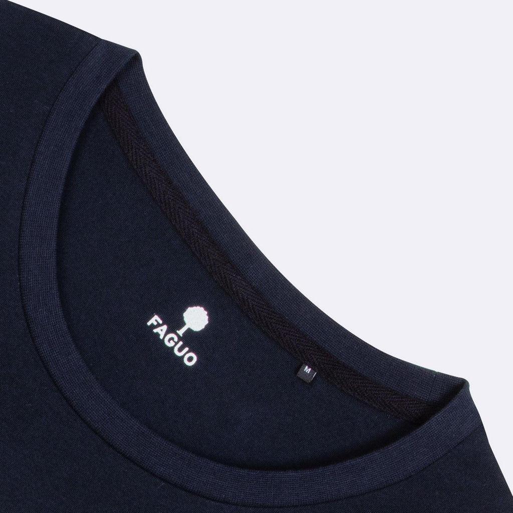 T-Shirt Col Rond Bleu Marine Arcy - Homme