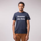 T-Shirt Col Rond Bleu Marine Arcy - Homme