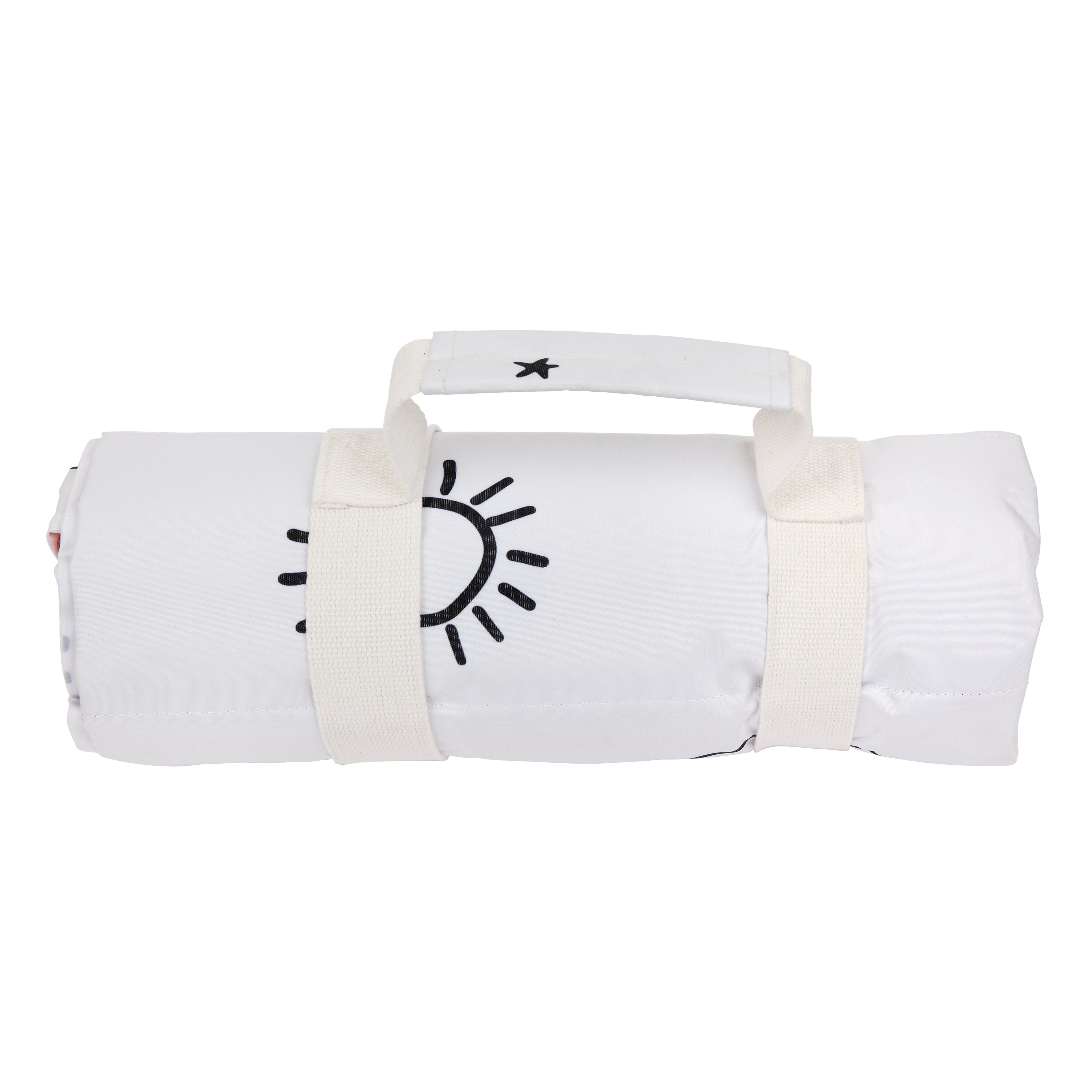 Couverture De Plage - Noir/Blanc/Orange Fluo