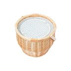 Panier Isotherme Rond Pour Pique-nique - Indigo