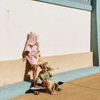 Poncho De Plage Desert Palms - Rose Poudré - Enfants