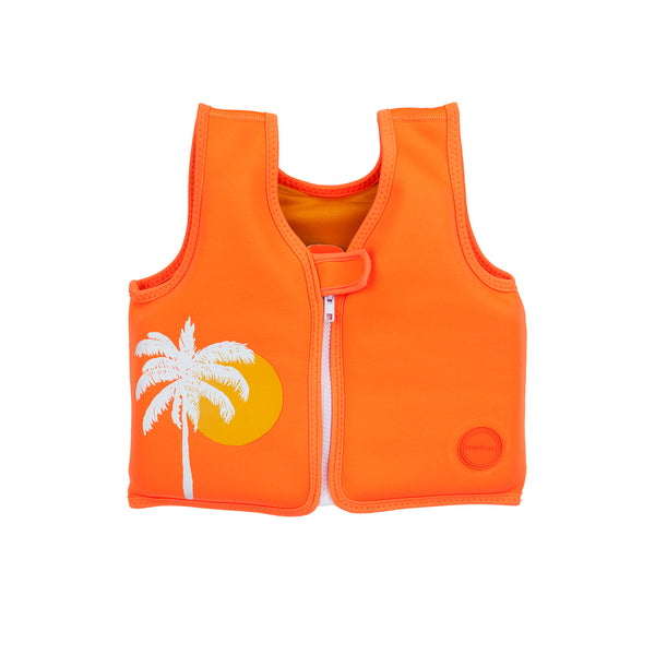 Gilet De Natation Palmiers Du Désert - Pomelo Fluo