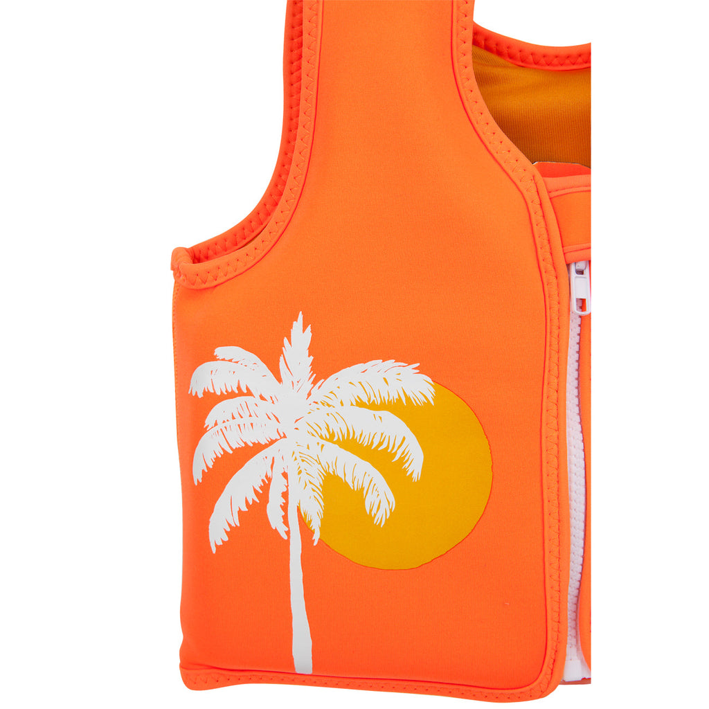 Gilet De Natation Palmiers Du Désert - Pomelo Fluo