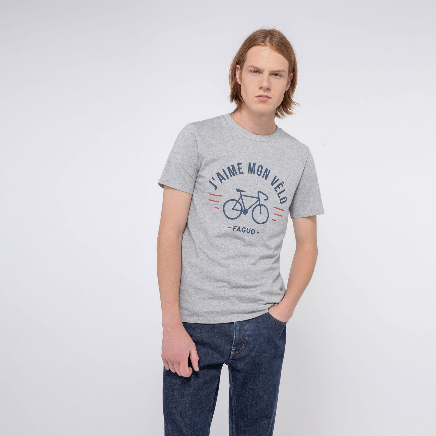 T-Shirt Col Rond Gris Arcy - Homme