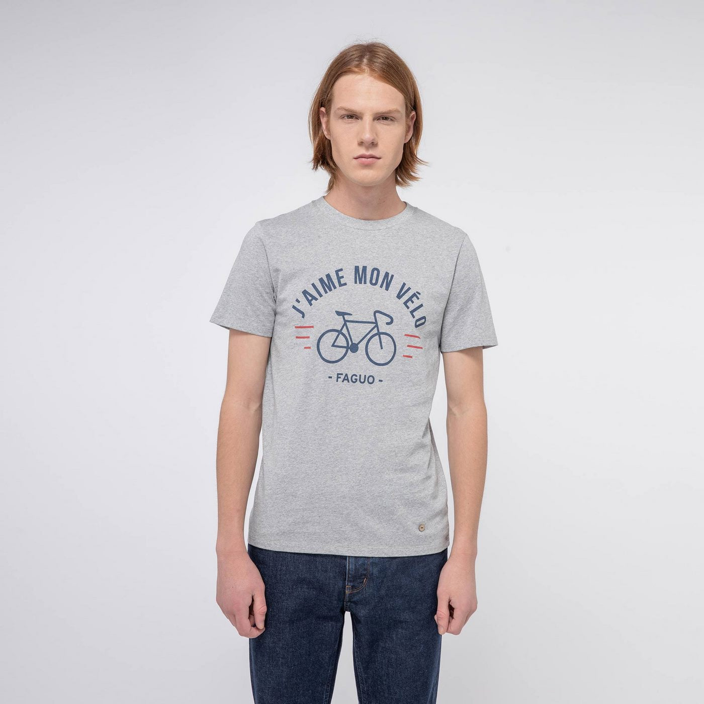 T-Shirt Col Rond Gris Arcy - Homme