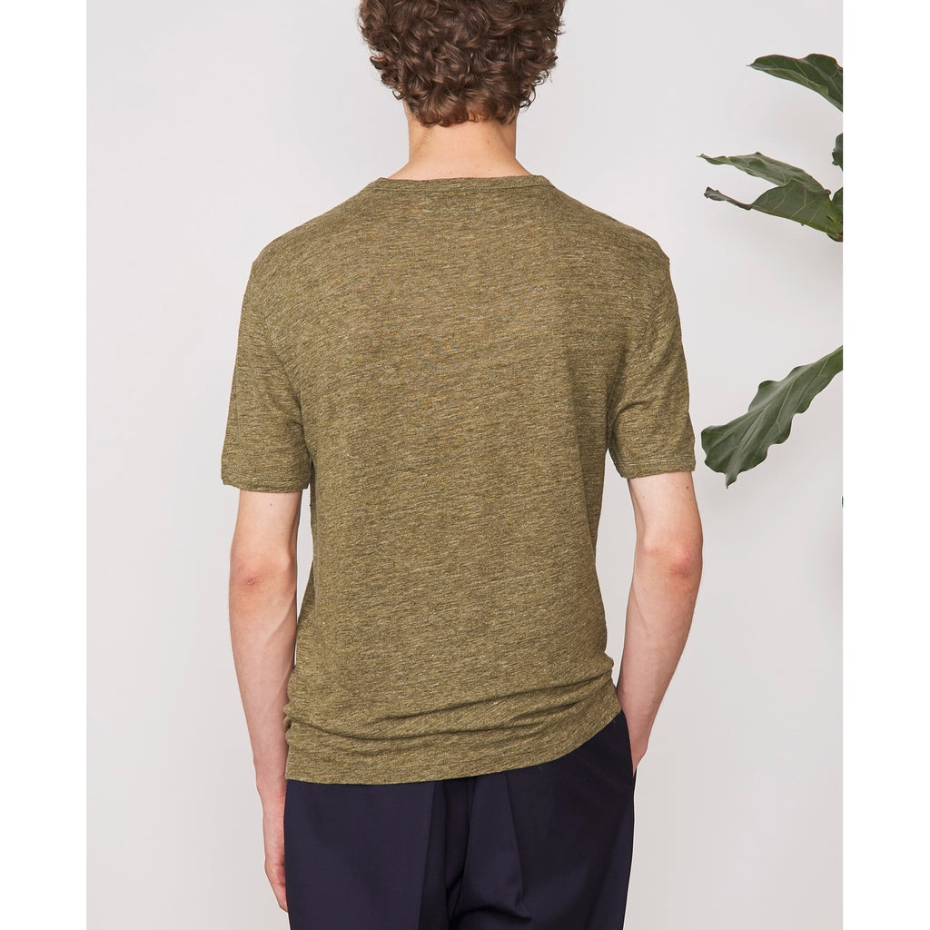 Officine Générale - Tee-Shirt - Heather Olive - Homme