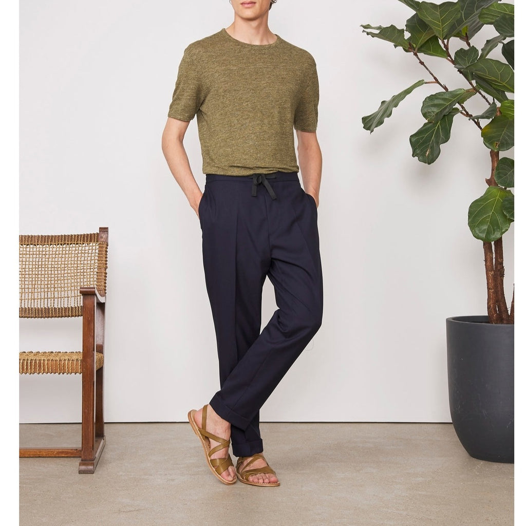 Officine Générale - Tee-Shirt - Heather Olive - Homme