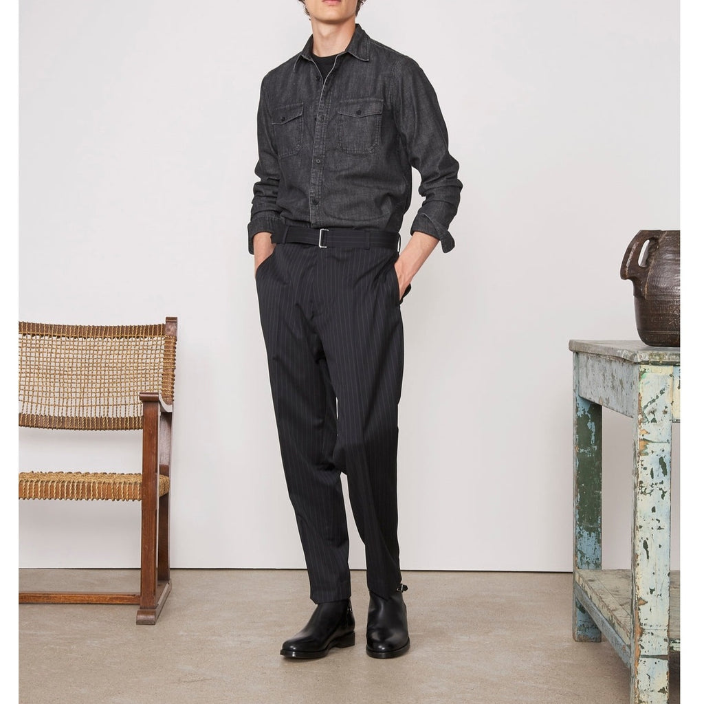 Officine Générale - Pantalon Owen - Black/White - Homme
