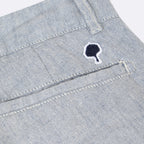 Pantalon Crecy Coton Linen - Ecru/Bleu - Homme