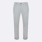 Pantalon Crecy Coton Linen - Ecru/Bleu - Homme