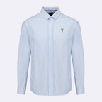 Chemise Rayée Blanche & Bleue Ivoy - Homme