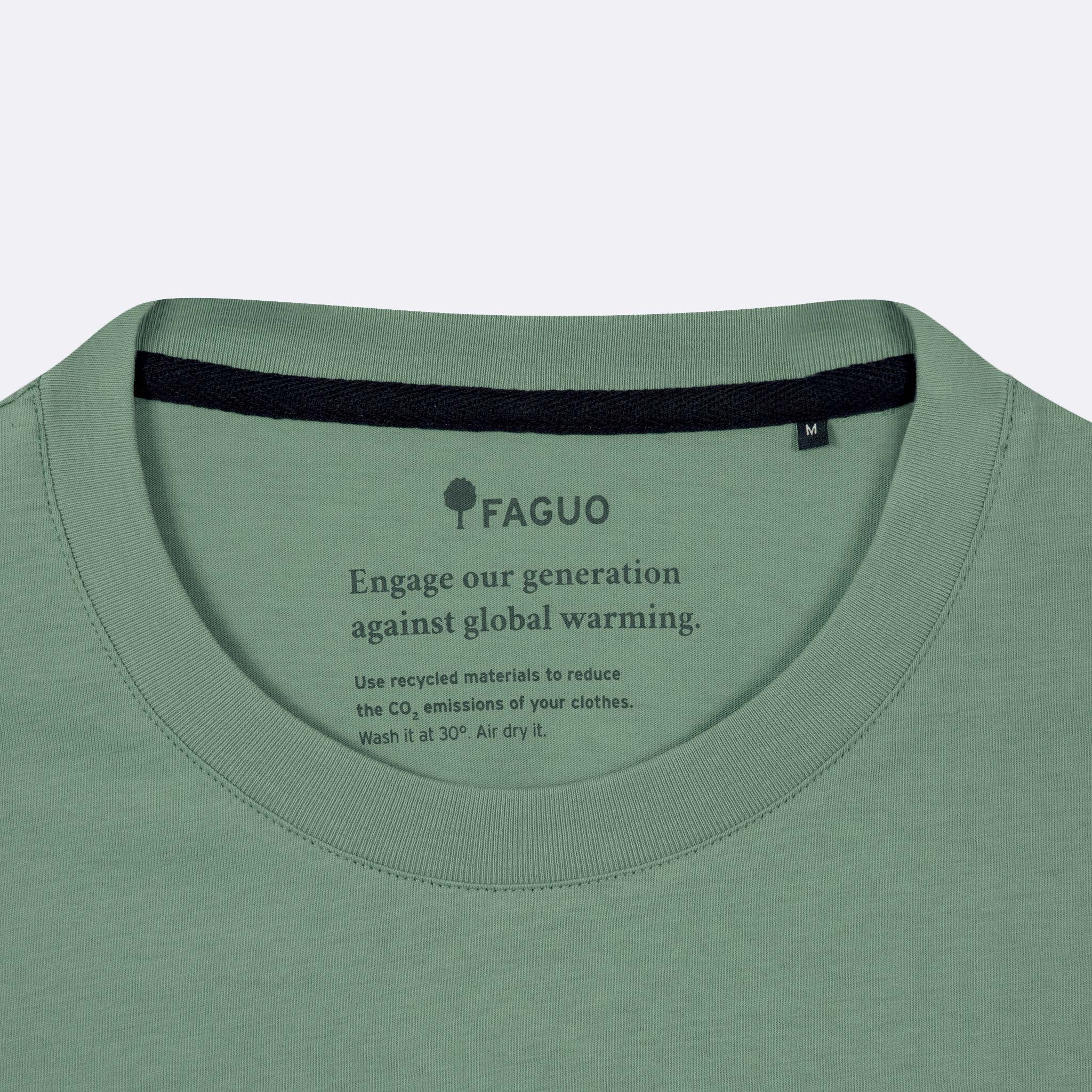 T-Shirt Col Rond Vert Clair Arcy - Homme