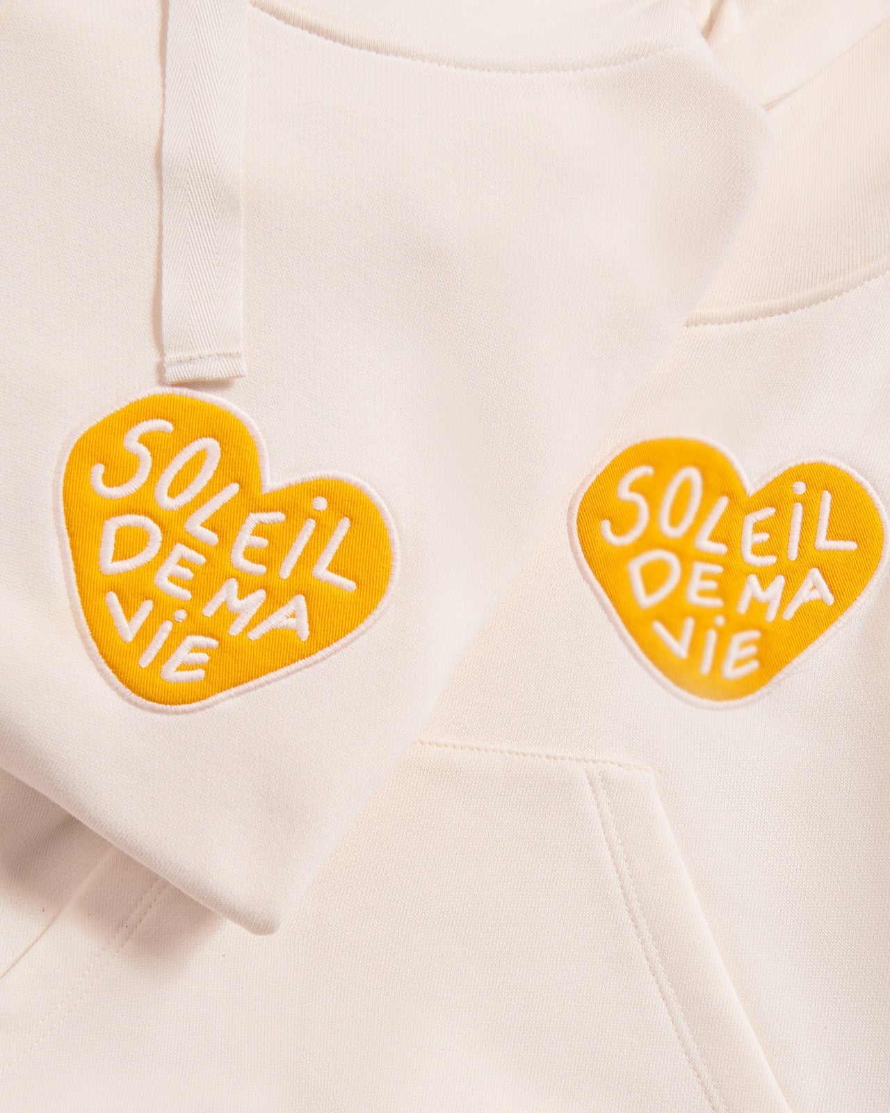 Le Hoodie Soleil De Ma Vie Enfant En Coton Bio - Crème