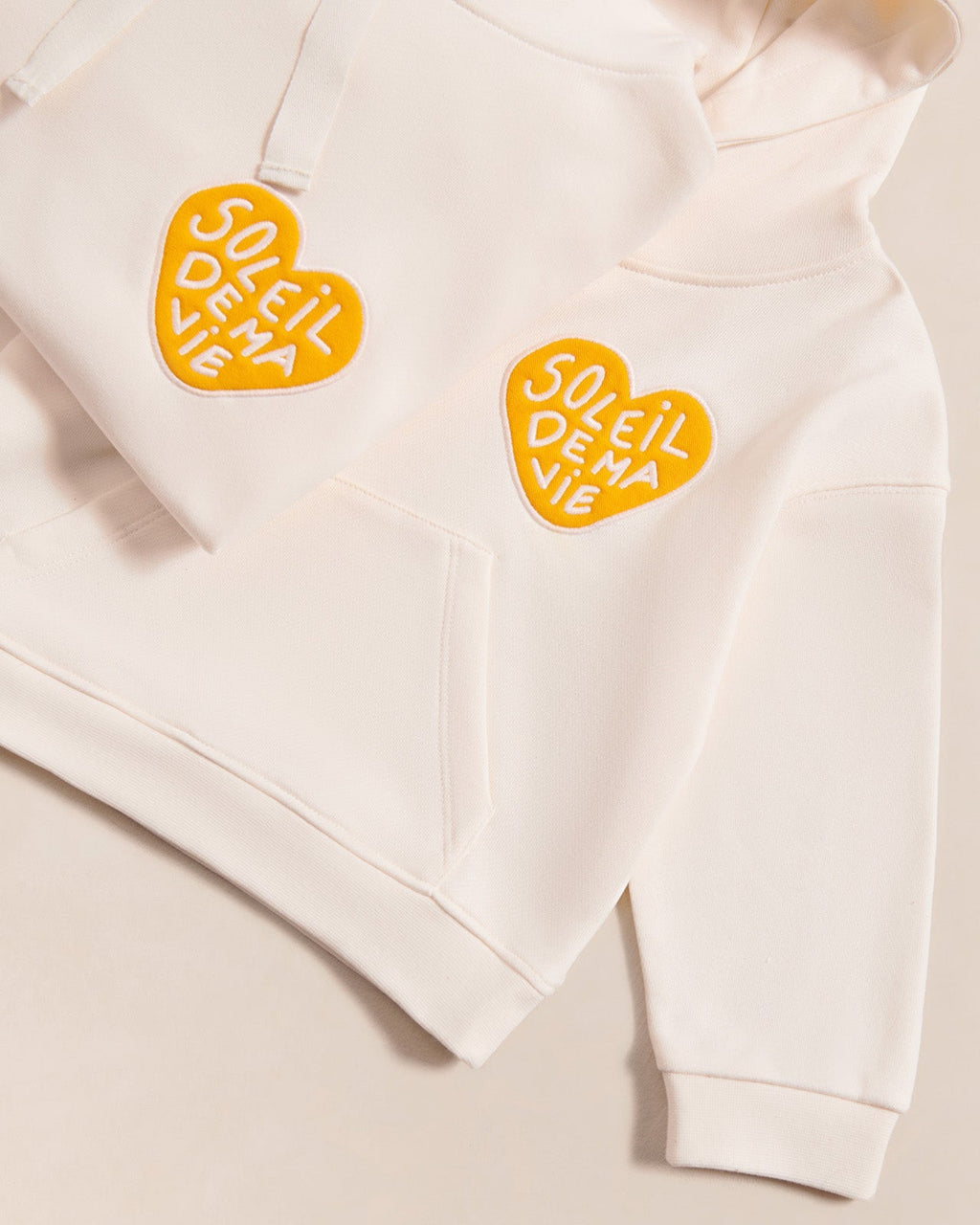 Le Hoodie Soleil De Ma Vie Enfant En Coton Bio - Crème