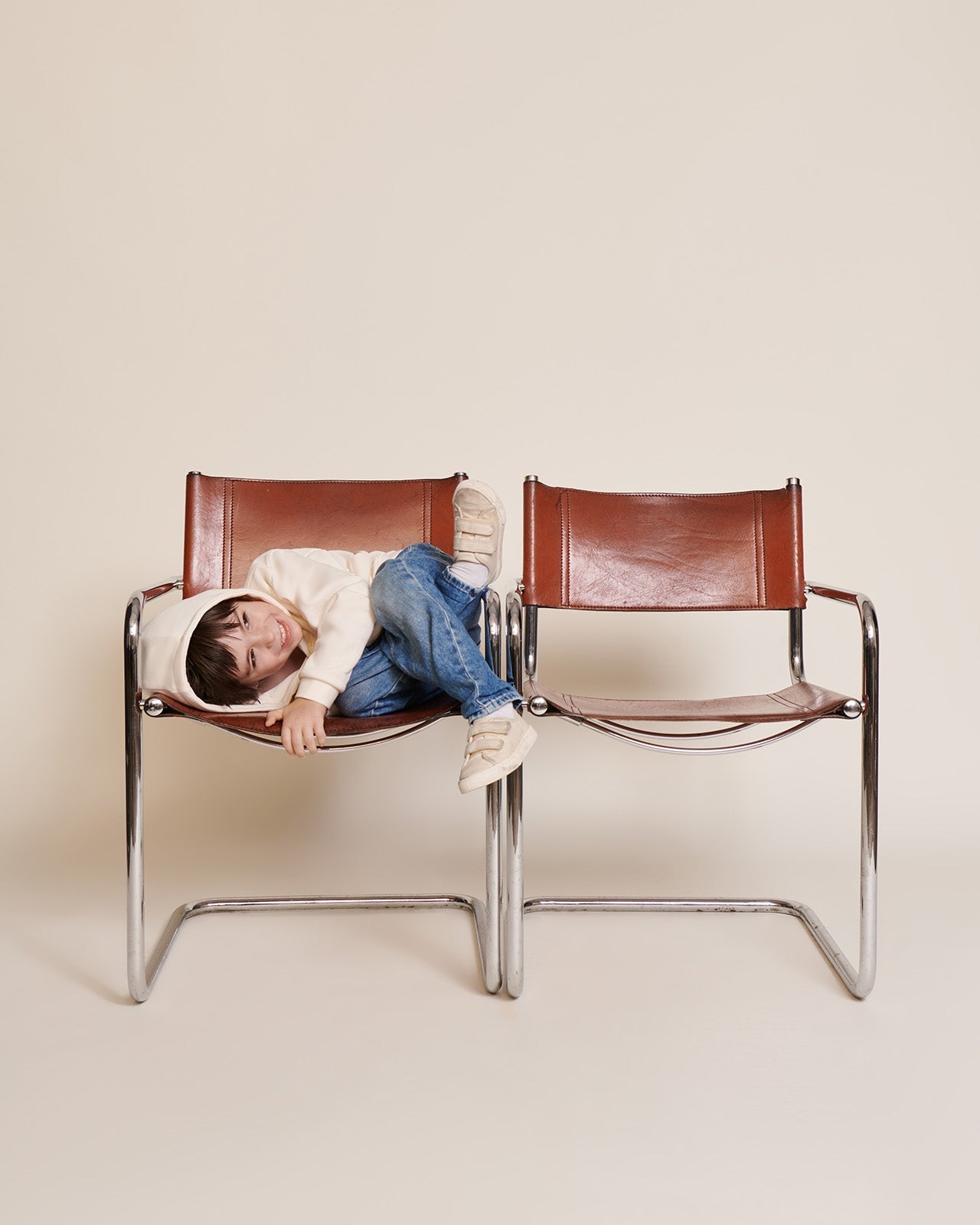 Le Hoodie Soleil De Ma Vie Enfant En Coton Bio - Crème