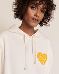 Le Hoodie D'Allaitement Soleil De Ma Vie En Coton Bio - Crème