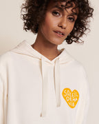Le Hoodie D'Allaitement Soleil De Ma Vie En Coton Bio - Crème