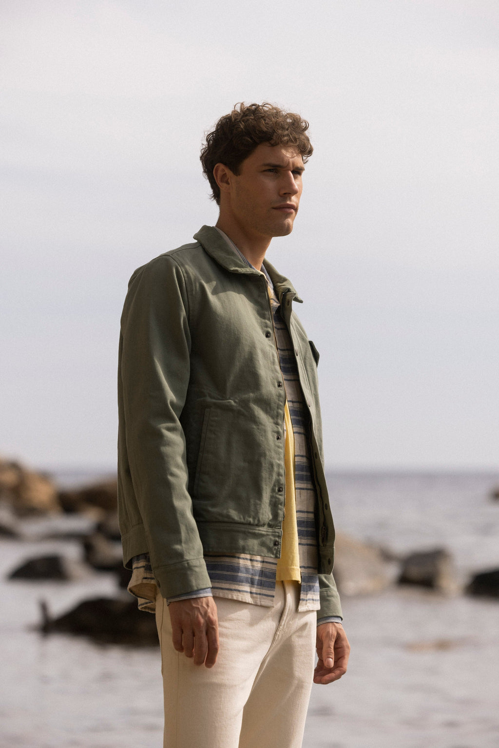 Blouson Vert Clair Seillon - Homme