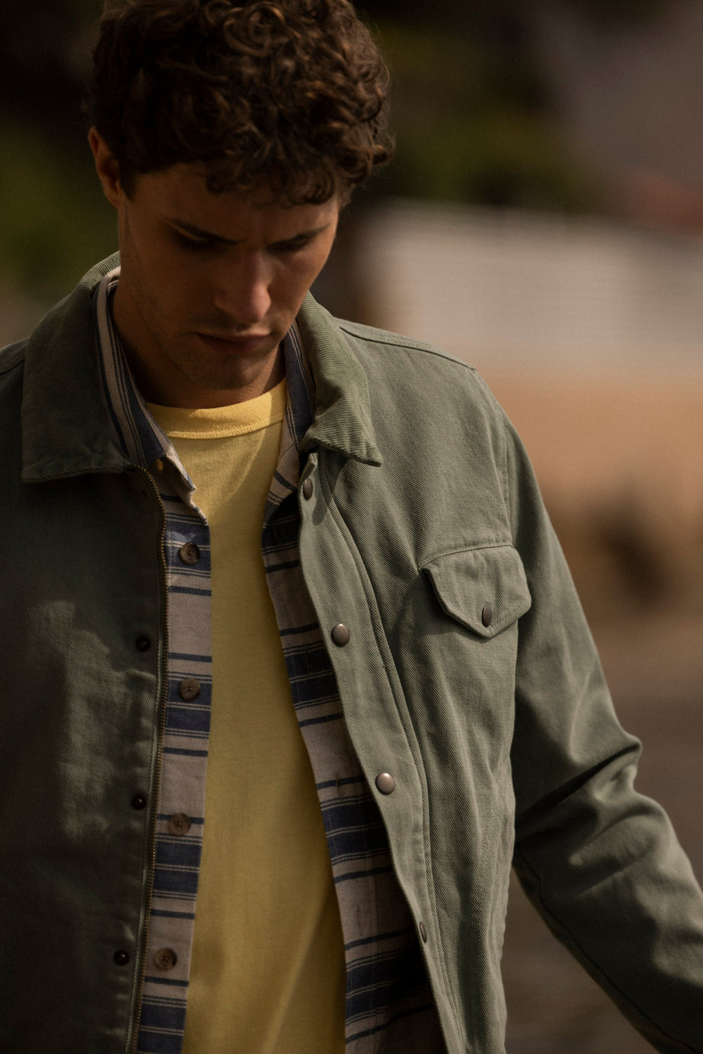 Blouson Vert Clair Seillon - Homme