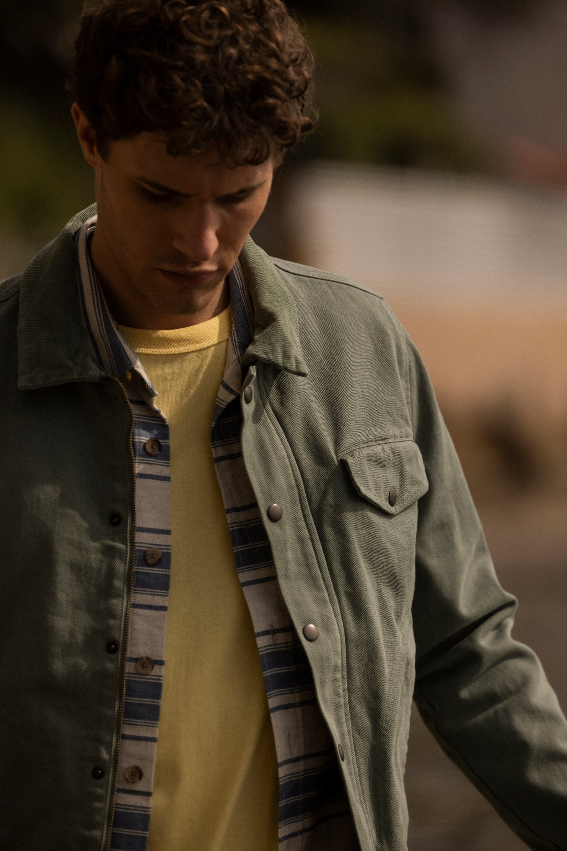 Blouson Vert Clair Seillon - Homme