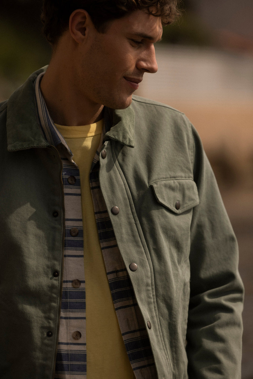 Blouson Vert Clair Seillon - Homme