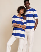 La Marinière Unisexe Love Team En Coton Bio - Bleu