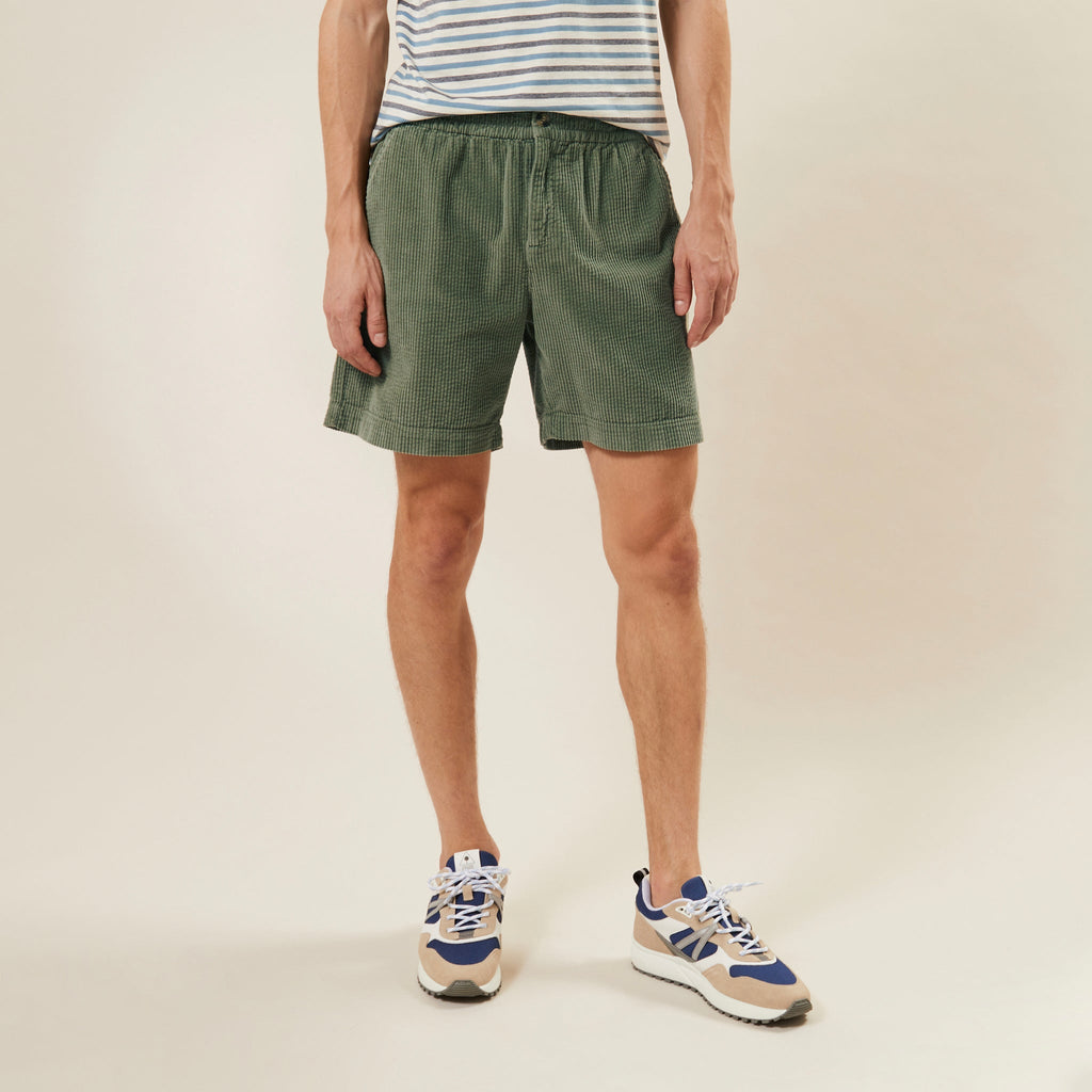 Short Elastique - Chevre - Vert - Homme