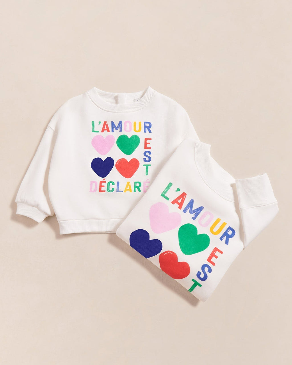 Le Sweat L'Amour Est Déclaré Enfant En Coton Bio - Multicolore