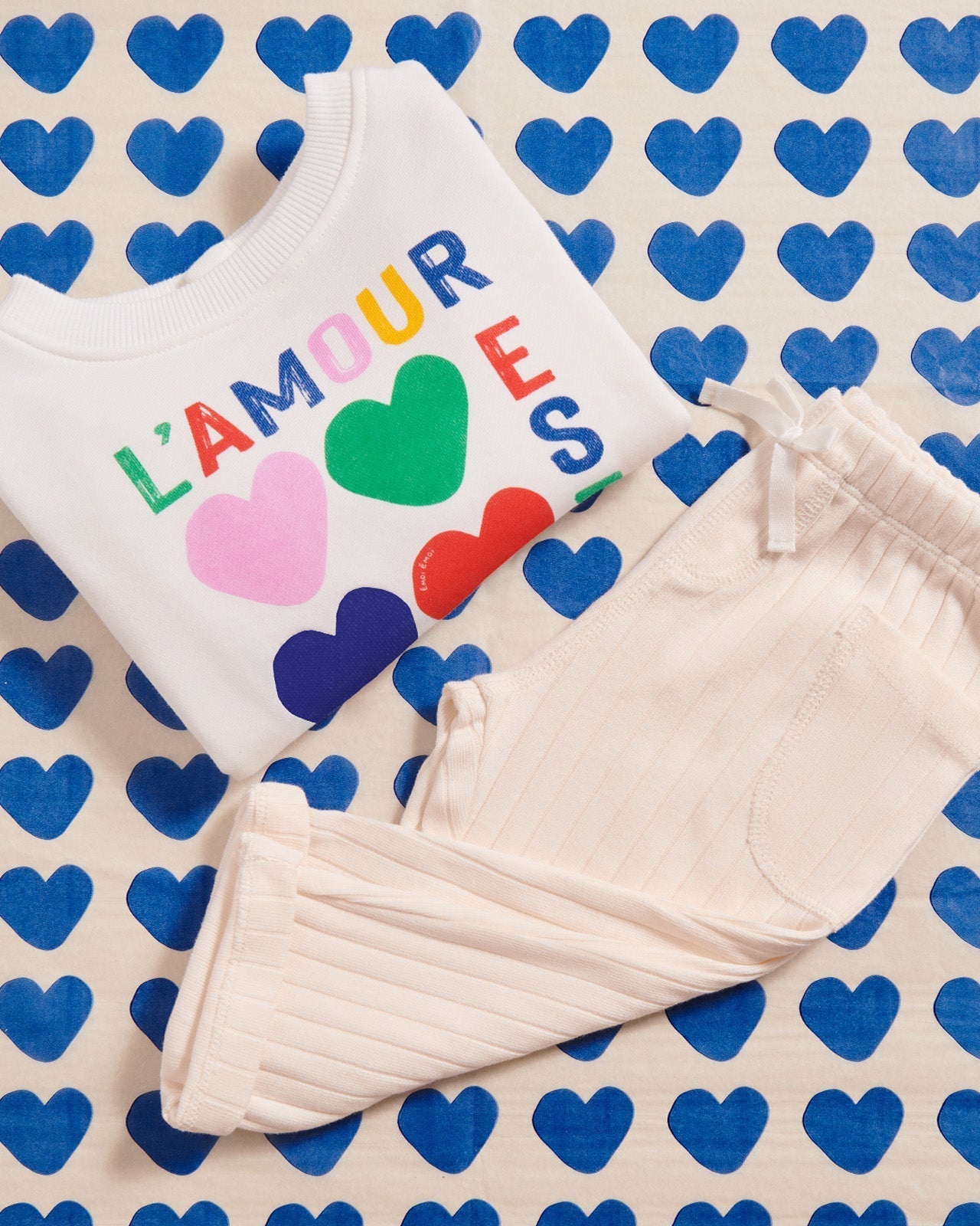 Le Sweat L'Amour Est Déclaré Enfant En Coton Bio - Multicolore