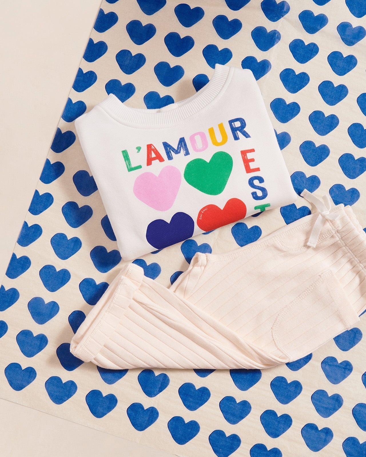 Le Sweat L'Amour Est Déclaré Enfant En Coton Bio - Multicolore