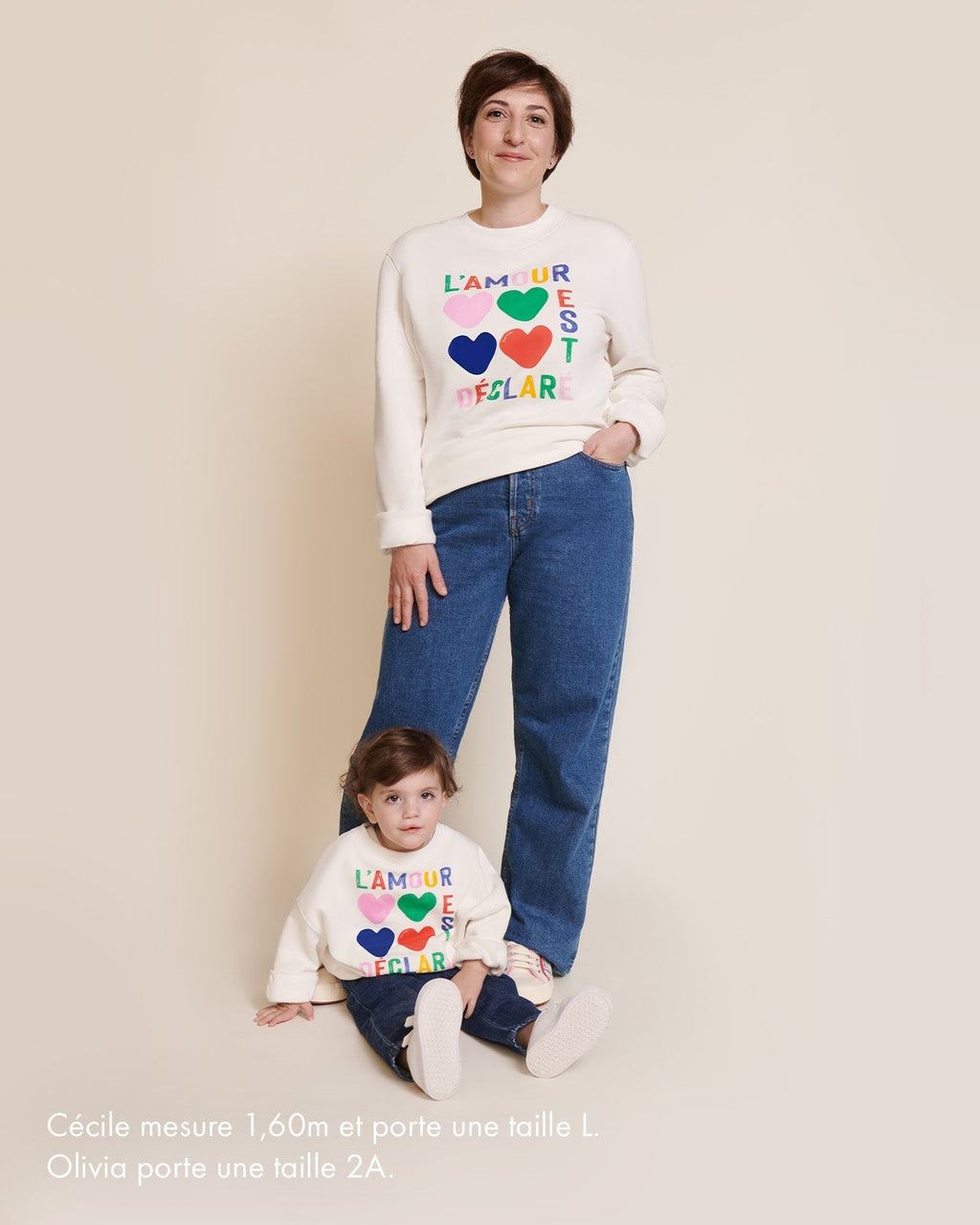 Le Sweat L'Amour Est Déclaré Enfant En Coton Bio - Multicolore