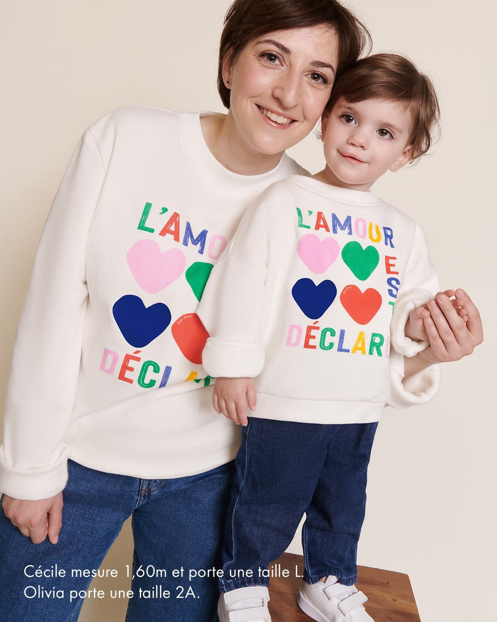 Le Sweat L'Amour Est Déclaré Enfant En Coton Bio - Multicolore