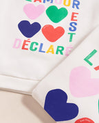 Le Sweat L'Amour Est Déclaré Enfant En Coton Bio - Multicolore