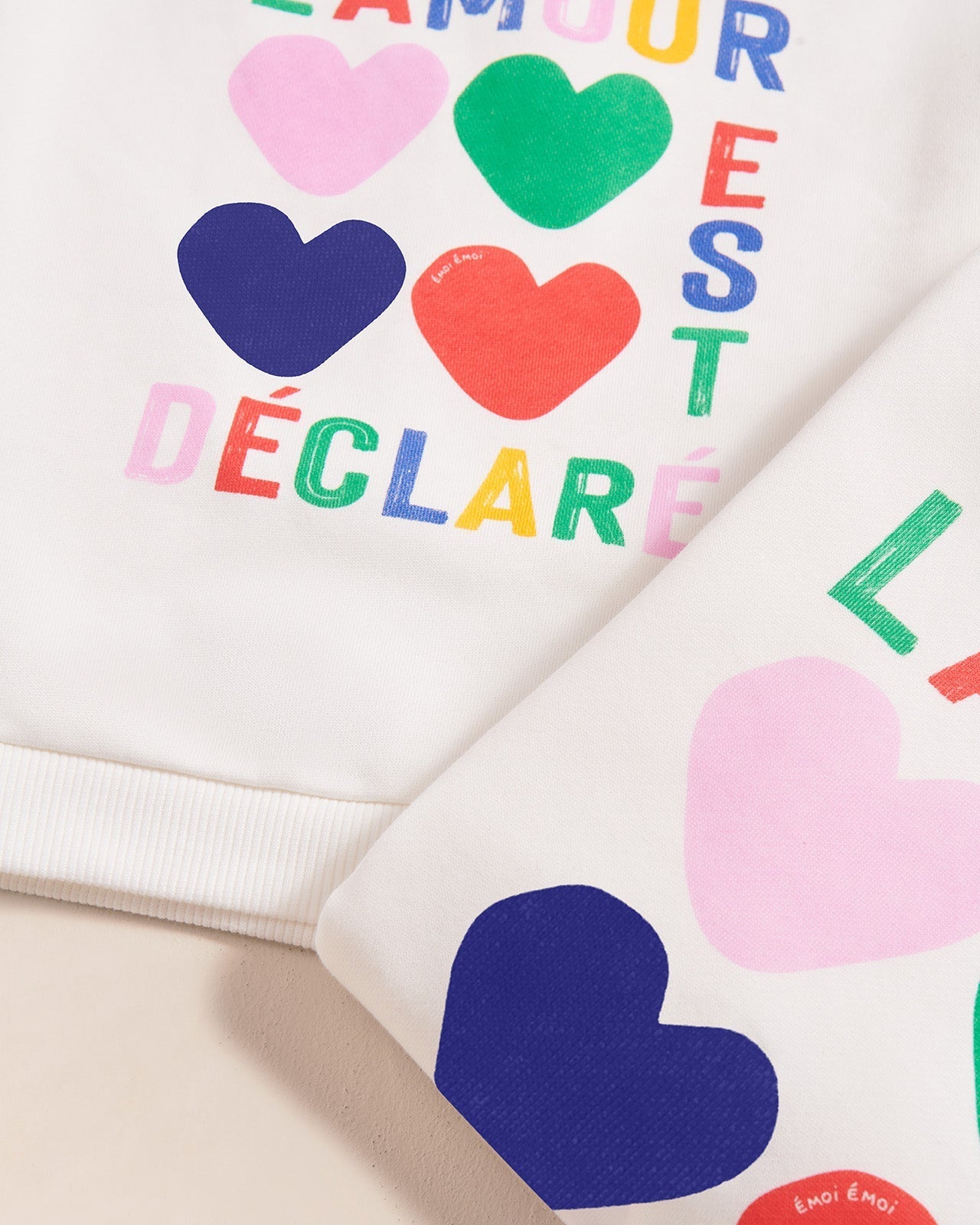 Le Sweat L'Amour Est Déclaré Enfant En Coton Bio - Multicolore