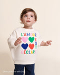 Le Sweat L'Amour Est Déclaré Enfant En Coton Bio - Multicolore