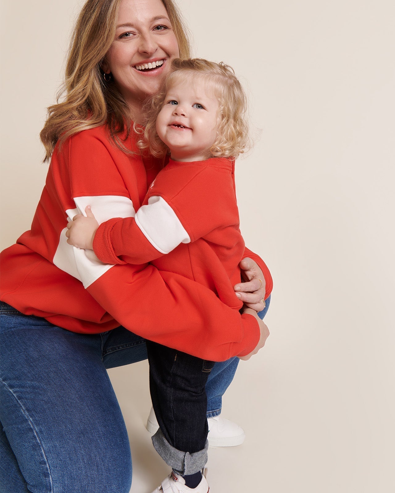 Le Sweat Le Grand Amour Enfant En Coton Bio - Rouge