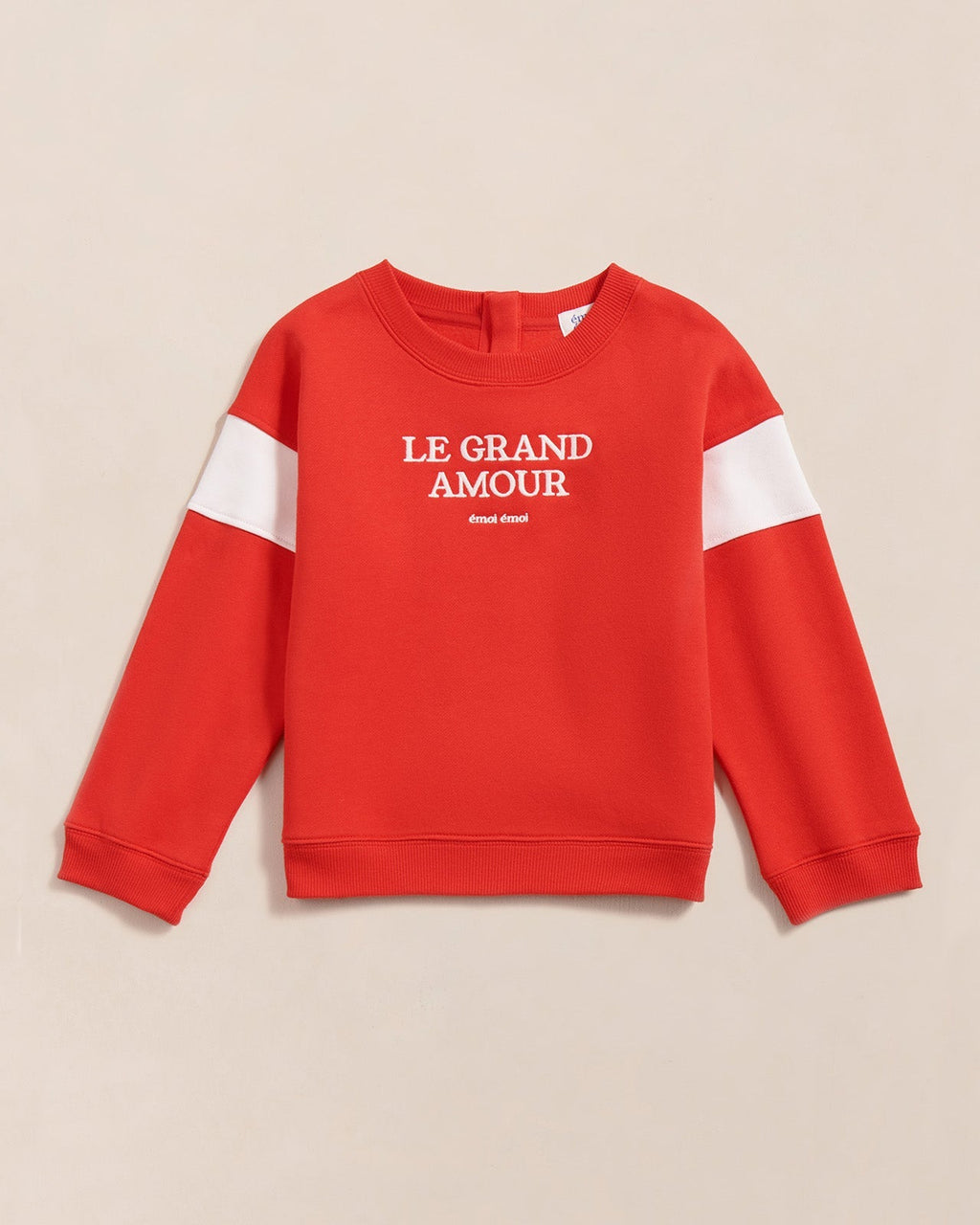 Le Sweat Le Grand Amour Enfant En Coton Bio - Rouge