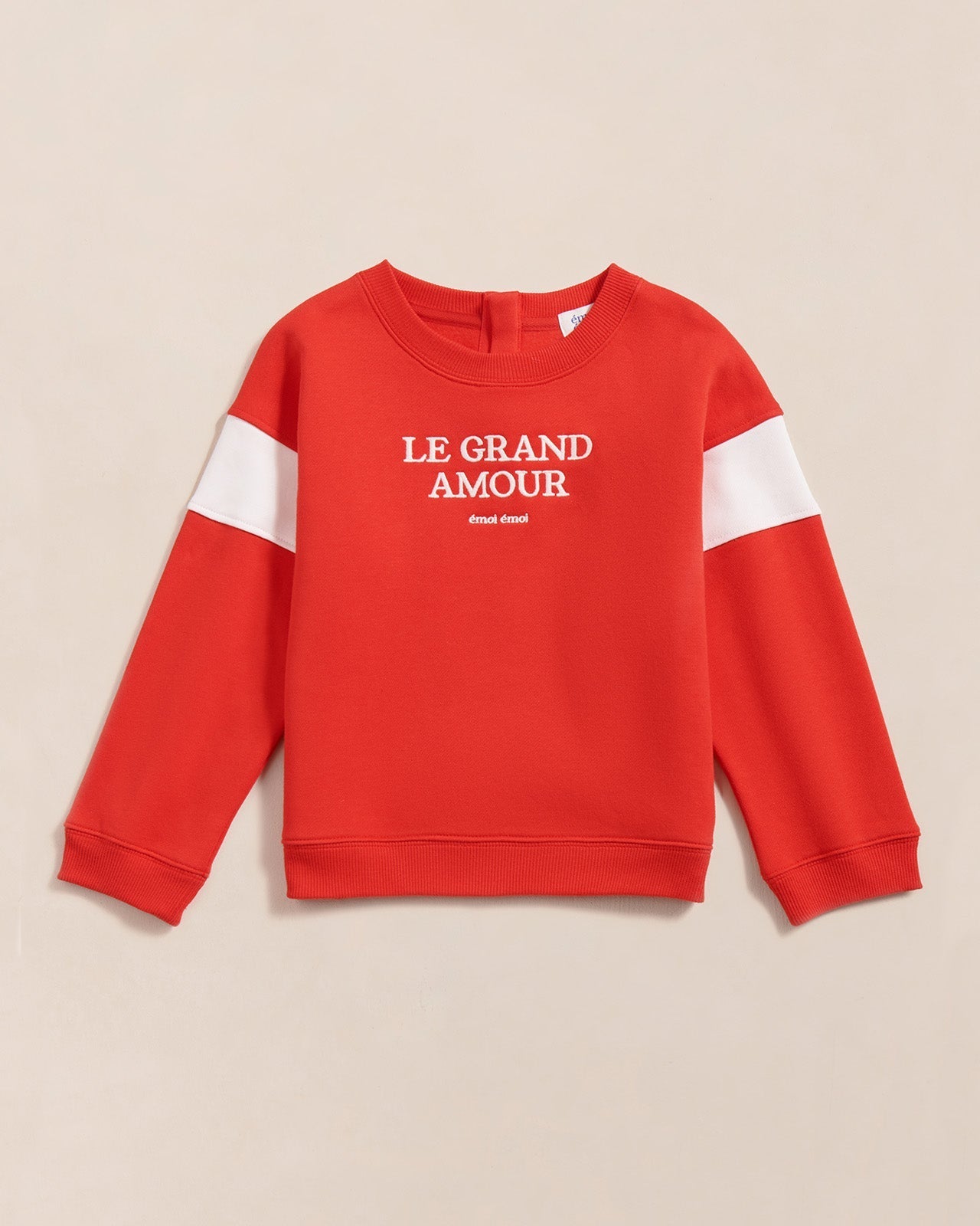 Le Sweat Le Grand Amour Enfant En Coton Bio - Rouge