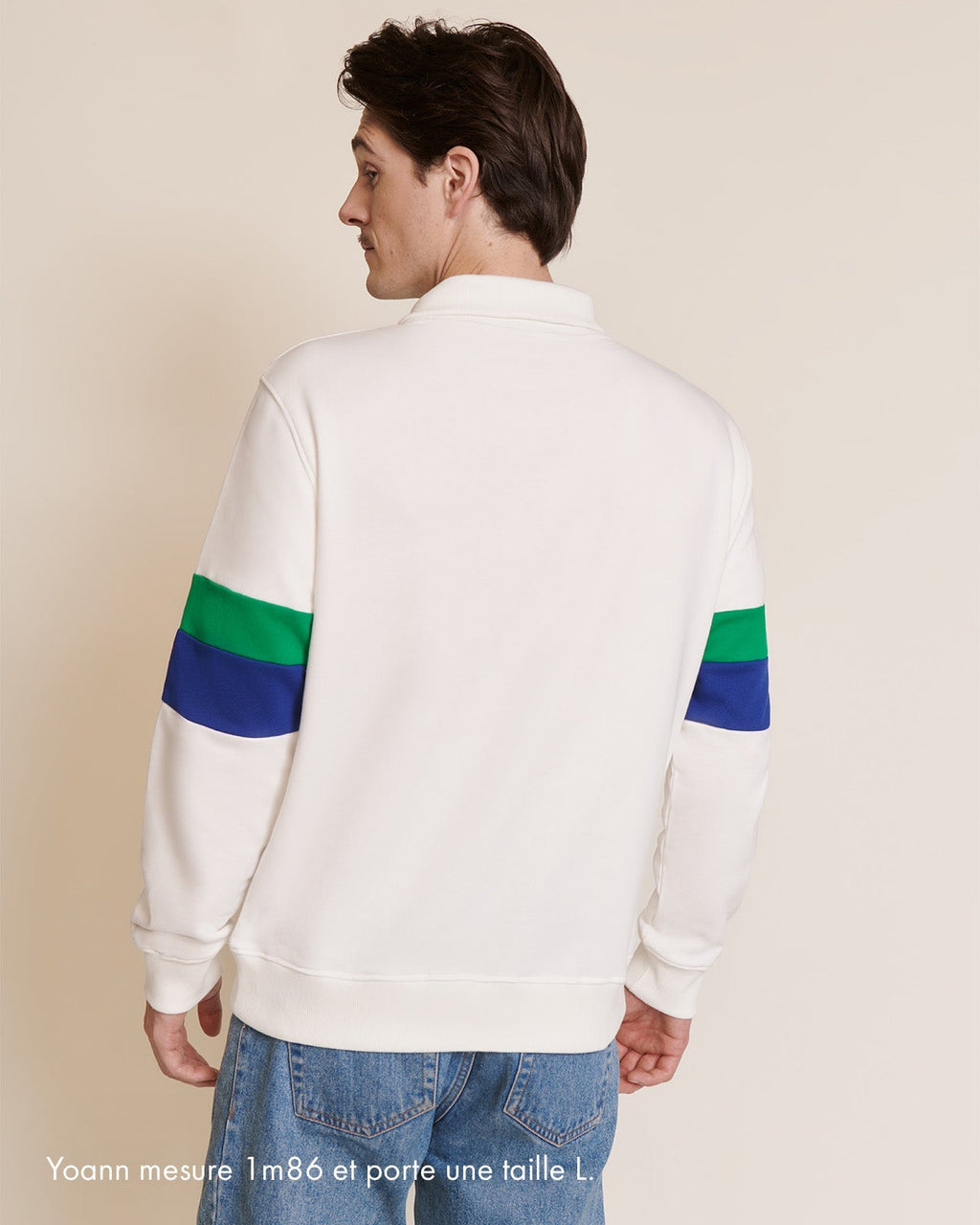 Le Sweat Stanny En Coton Bio Et Col Zippé - Blanc