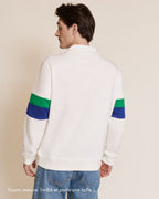 Le Sweat Stanny En Coton Bio Et Col Zippé - Blanc