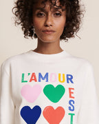 Le Sweat L'Amour Est Déclaré Femme En Coton Bio - Multicolore