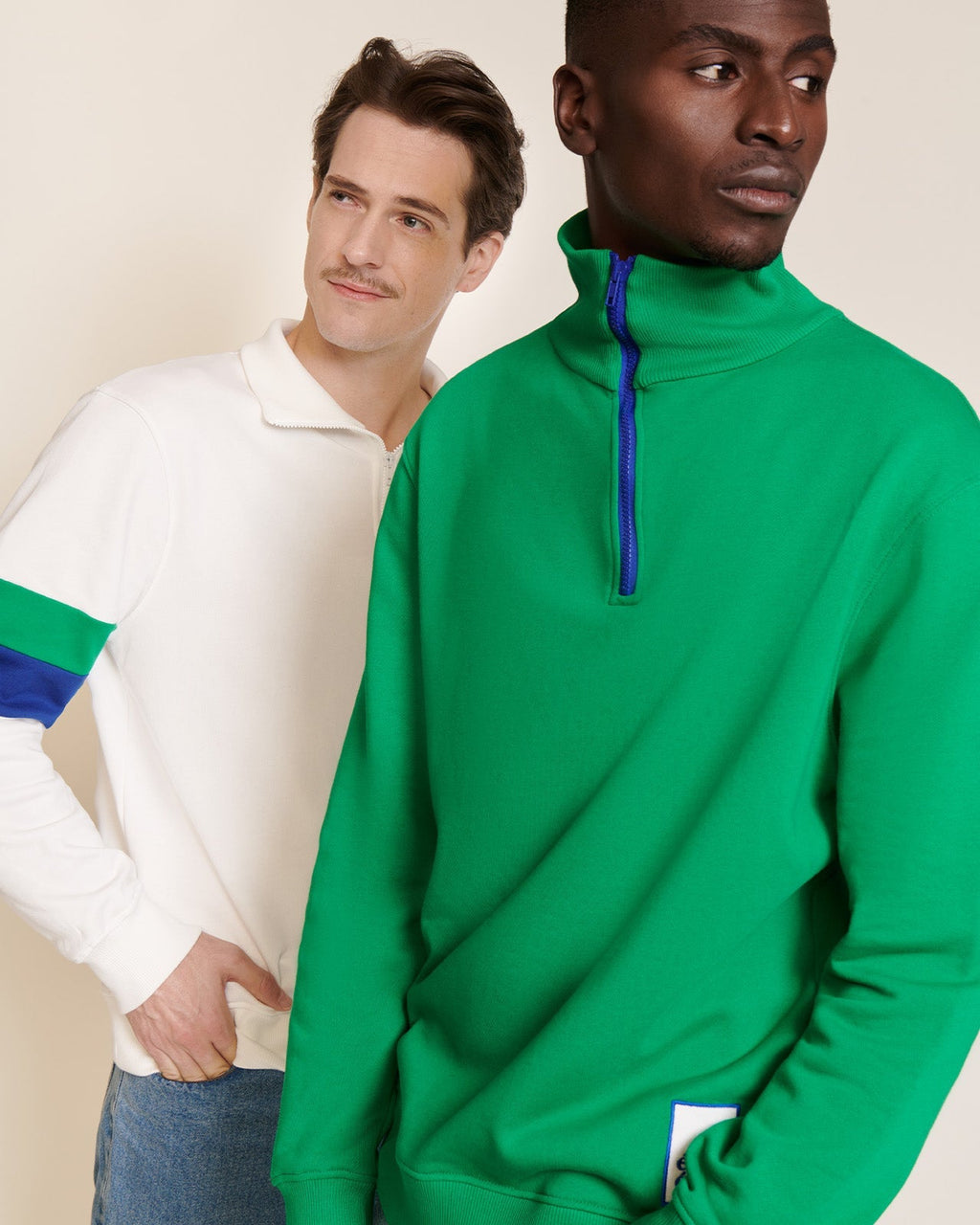Le Sweat Stanny En Coton Bio Et Col Zippé - Blanc