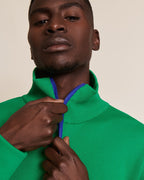 Le Sweat Stanny En Coton Bio Et Col Zippé - Vert