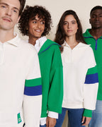 Le Sweat Stanny En Coton Bio Et Col Zippé - Blanc