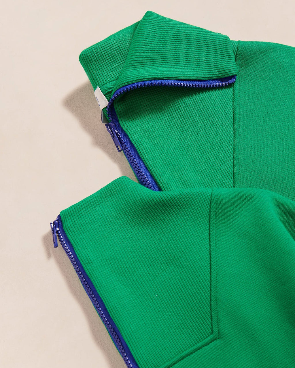 Le Sweat Sunny En Coton Bio Et Col Zippé - Vert