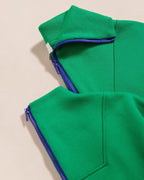 Le Sweat Sunny En Coton Bio Et Col Zippé - Vert